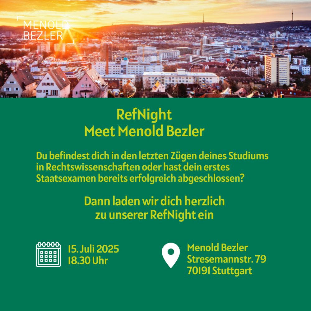 RefNight - Meet Menold Bezler RefNight - Meet Menold Bezler