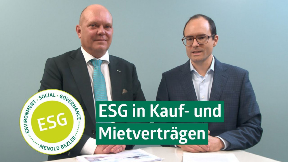 ESG in Kauf und Mietverträgen